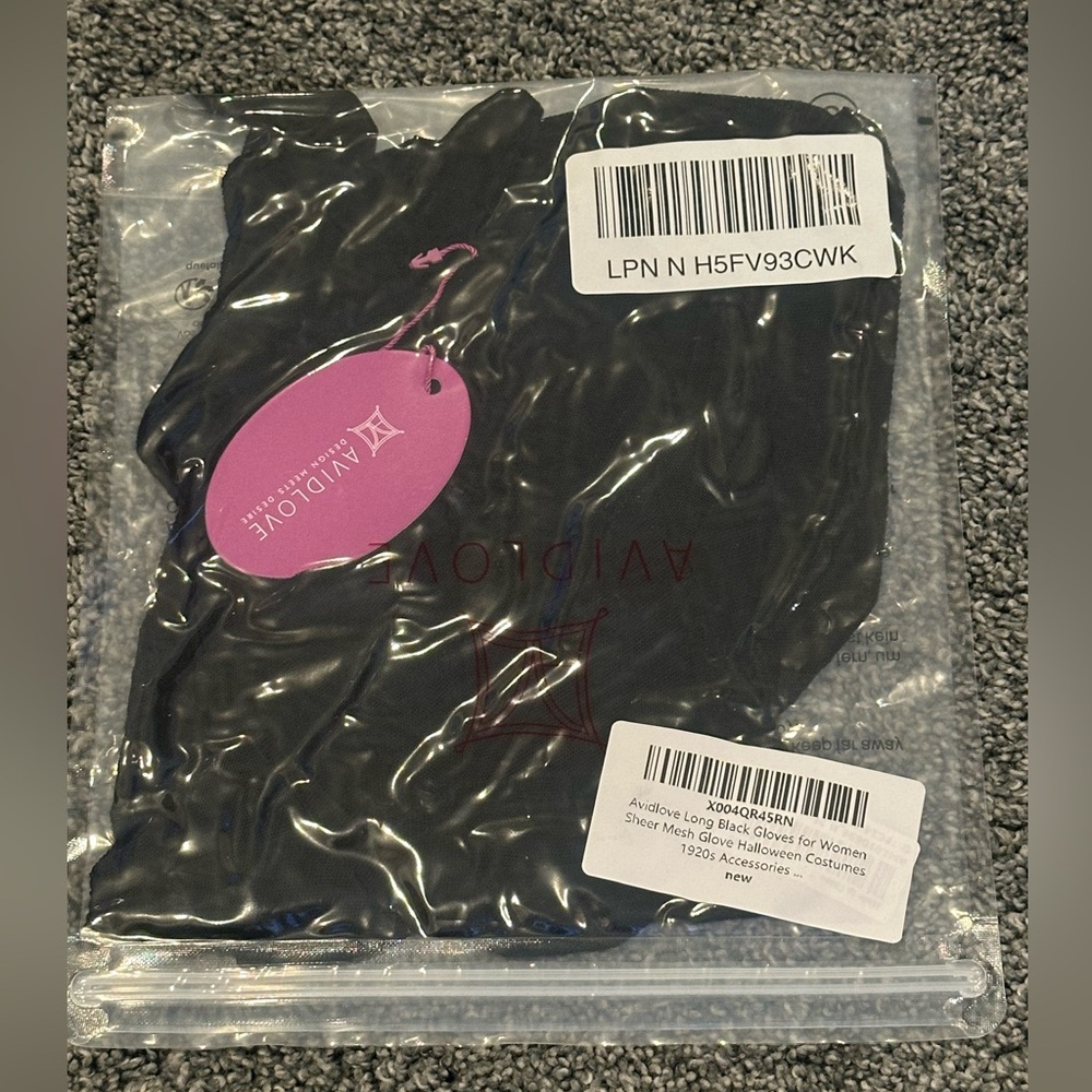 Elegant Long Black Sheer Gloves | Brand New - Picture 9 of 14